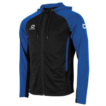 Stanno Stadio Hooded Full Zip Jacket - Black/Royal
