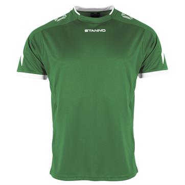 Stanno Drive Football Shirt (Short Sleeve) - Green/White
