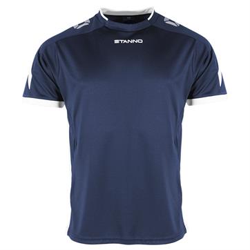Stanno Drive Football Shirt (Short Sleeve) - Navy/White