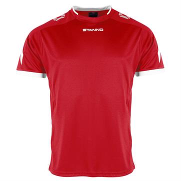 Stanno Drive Football Shirt (Short Sleeve) - Red/White