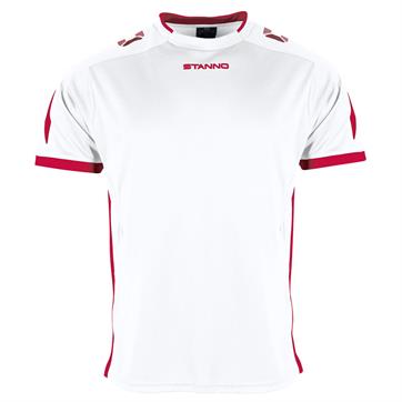 Stanno Drive Football Shirt (Short Sleeve) - White/red