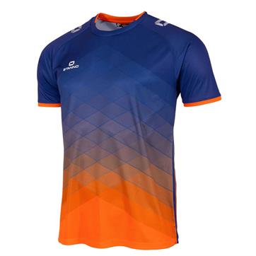 Stanno Altius Short Sleeve Shirt - Bright Navy/Orange