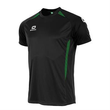 Stanno Stadio Short Sleeve Shirt - Black/Green