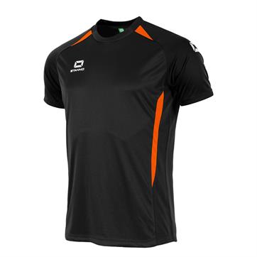 Stanno Stadio Short Sleeve Shirt - Black/Orange