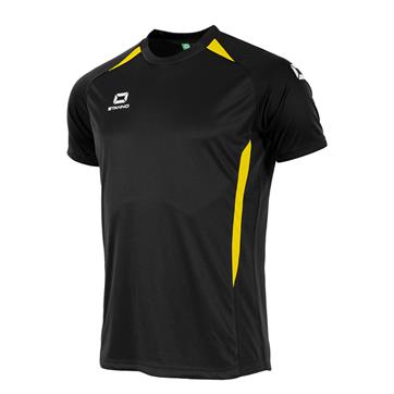 Stanno Stadio Short Sleeve Shirt - Black/Yellow