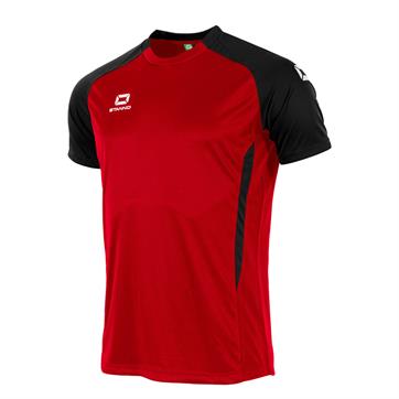 Stanno Stadio Short Sleeve Shirt - Red/Black