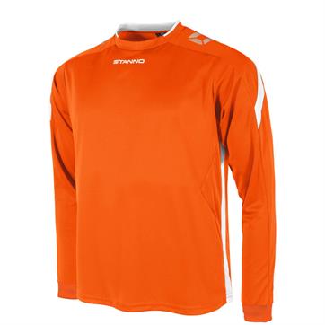 Stanno Drive Football Shirt (Long Sleeve) - Orange/White