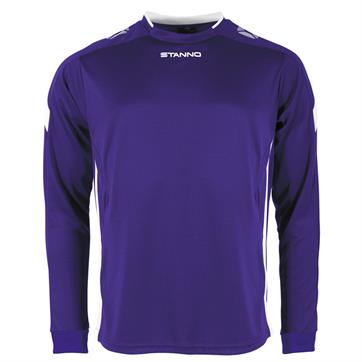 Stanno Drive Football Shirt (Long Sleeve) - Purple/White