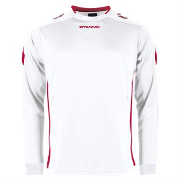 Stanno Drive Football Shirt (Long Sleeve) - White/Red