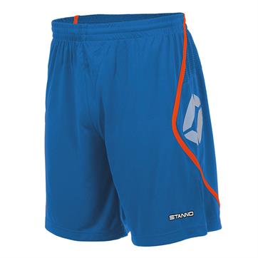 Stanno Pisa Shorts **DISCONTINUED** - Blue / Shocking Orange