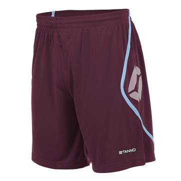 Stanno Pisa Shorts **DISCONTINUED** - Maroon / Sky Blue