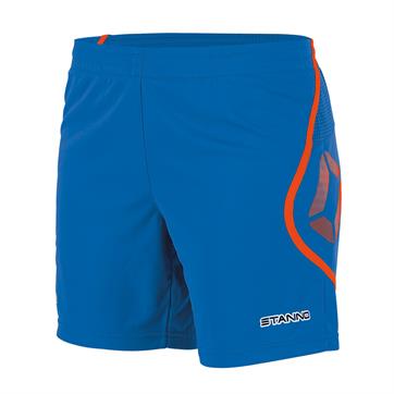 Stanno Pisa Short Ladies **DISCONTINUED** - Blue%20/%20Shocking%20Orange