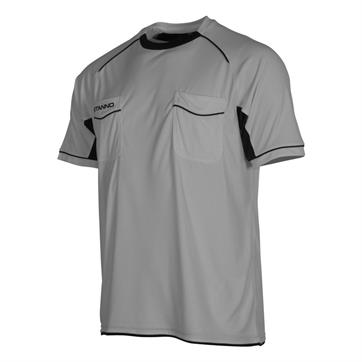 Stanno Bergamo Short Sleeve Referees/Officials Shirt - Grey/Black