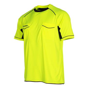 Stanno Bergamo Short Sleeve Referees/Officials Shirt - Neon Yellow/Black