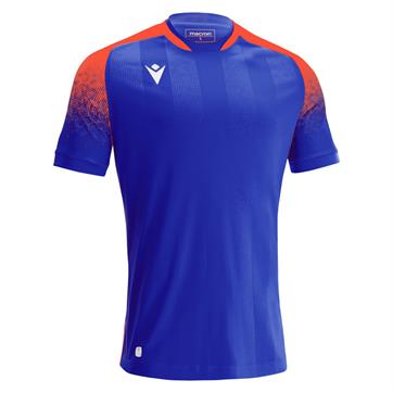 Macron Alioth ECO Short Sleeve Shirt - Electric Blue/Orange