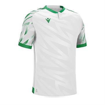 Macron Themis ECO Short Sleeve Shirt - White/Green