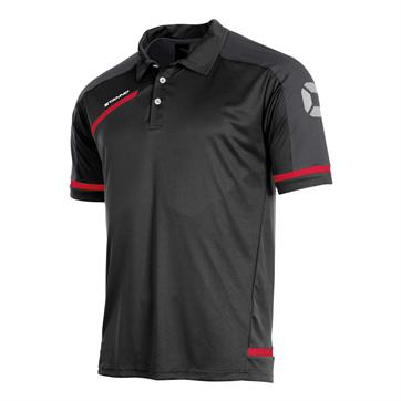 Stanno Prestige Polo Shirt - Black / Red