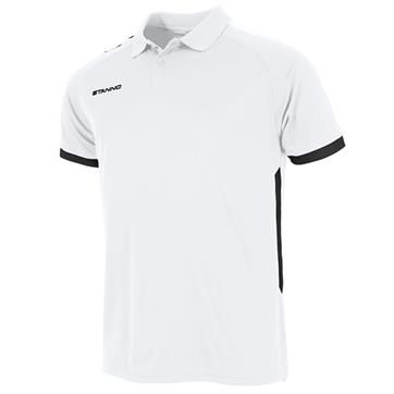 Stanno First Polo Shirt - White/Black