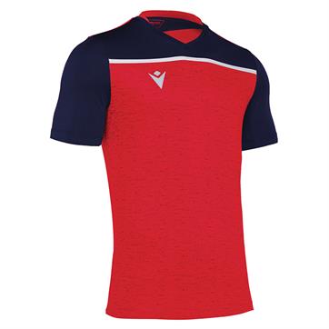 Macron Deneb Short Sleeve Shirt - Red/Navy