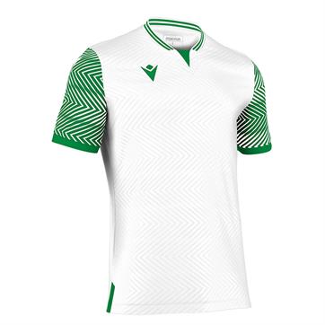 Macron Tureis Short Sleeve Shirt [Eco Friendly] - White/Green
