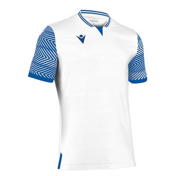 Macron Tureis Short Sleeve Shirt [Eco Friendly] - White/Royal Blue