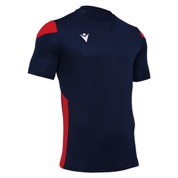 Macron Polis Short Sleeve Shirt - Navy/red