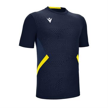 Macron Shedir Short Sleeve Shirt - Navy/Yellow