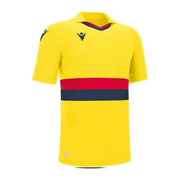 Macron Charon ECO Short Sleeve Shirt - Yellow/Red/Navy