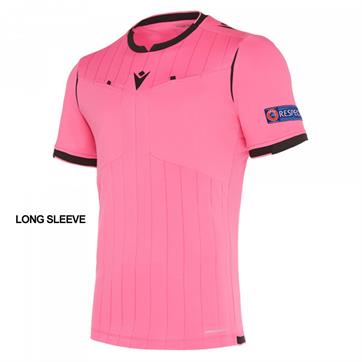 Macron Eklind Referee Long Sleeve Shirt - Neon pink/black