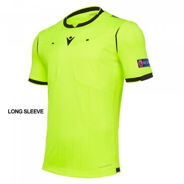 Macron Eklind Referee Long Sleeve Shirt - Neon yellow/black