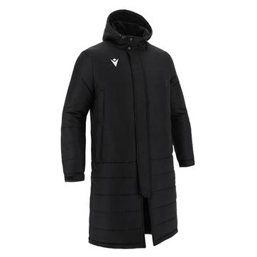 Macron Turvey Long Length Padded Bench Coat - Black