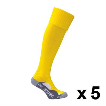 Macron Rayon Sock (Pack x 5) - Yellow