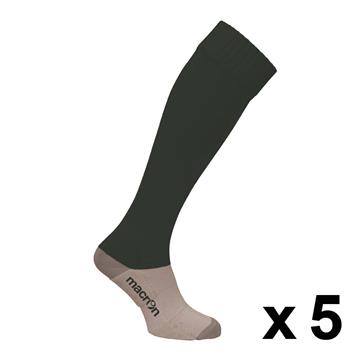 Macron Round Sock (Pack x 5) - Black