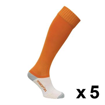 Macron Round Sock (Pack x 5) - Orange