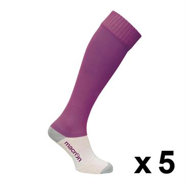 Macron Round Sock (Pack x 5) - Purple