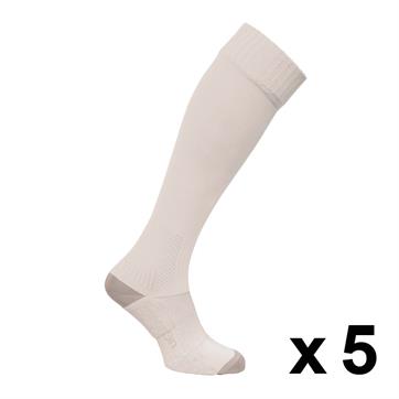 Macron Round Sock (Pack x 5) - White