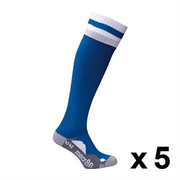 Macron Azlon Sock (Pack x 5) - Blue / White
