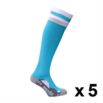 Macron Azlon Sock (Pack x 5) - Columbia / White