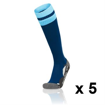 Macron Azlon Sock (Pack x 5) - Navy / Columbia