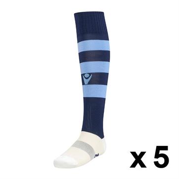 Macron Hoop Sock (Pack x 5) - Navy / Blue