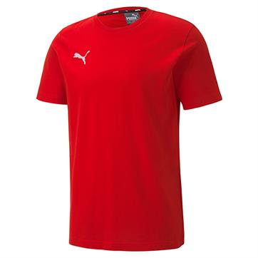 Puma Goal Casuals Cotton T-Shirt *Last Year Of Supply* - Red