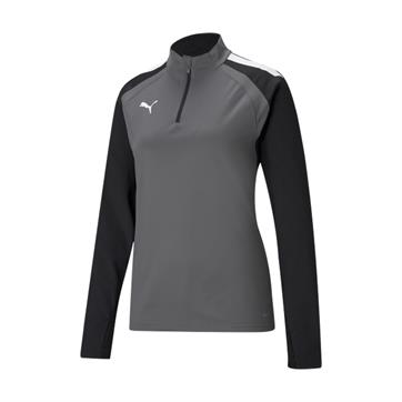 Puma Team Liga Womens Half Zip Top - Smoked Pearl/Black