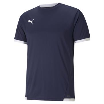 Puma Team Liga Short Sleeve Shirt - Peacoat/White
