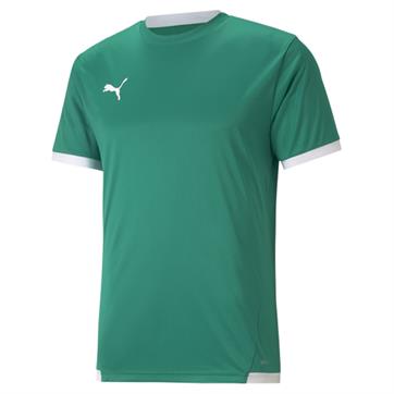 Puma Team Liga Short Sleeve Shirt - Pepper Green/White