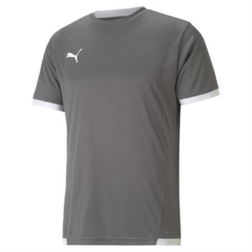 Puma Team Liga Short Sleeve Shirt - Smoked Pearl/White