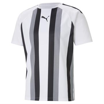 Puma Team Liga Striped Short Sleeve Shirt - White/Black