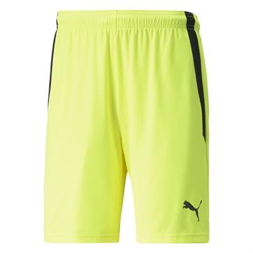 Puma Team Liga Striped Goalkeeper Shorts - Yellow Alert/Black