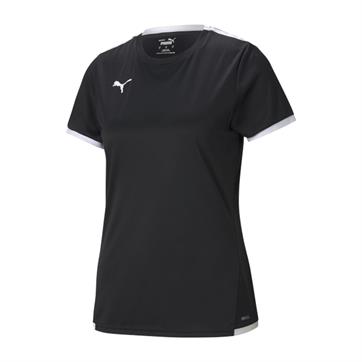Puma Team Liga Womens Short Sleeve Shirt - Black/White