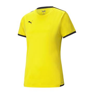Puma Team Liga Womens Short Sleeve Shirt - Cyber Yellow/Black
