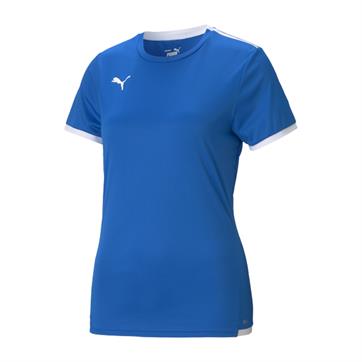 Puma Team Liga Womens Short Sleeve Shirt - Electric Blue/White
